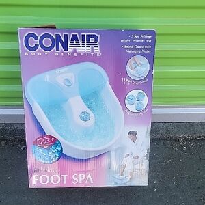 Conair Bubbling Foot Spa in Blue and White